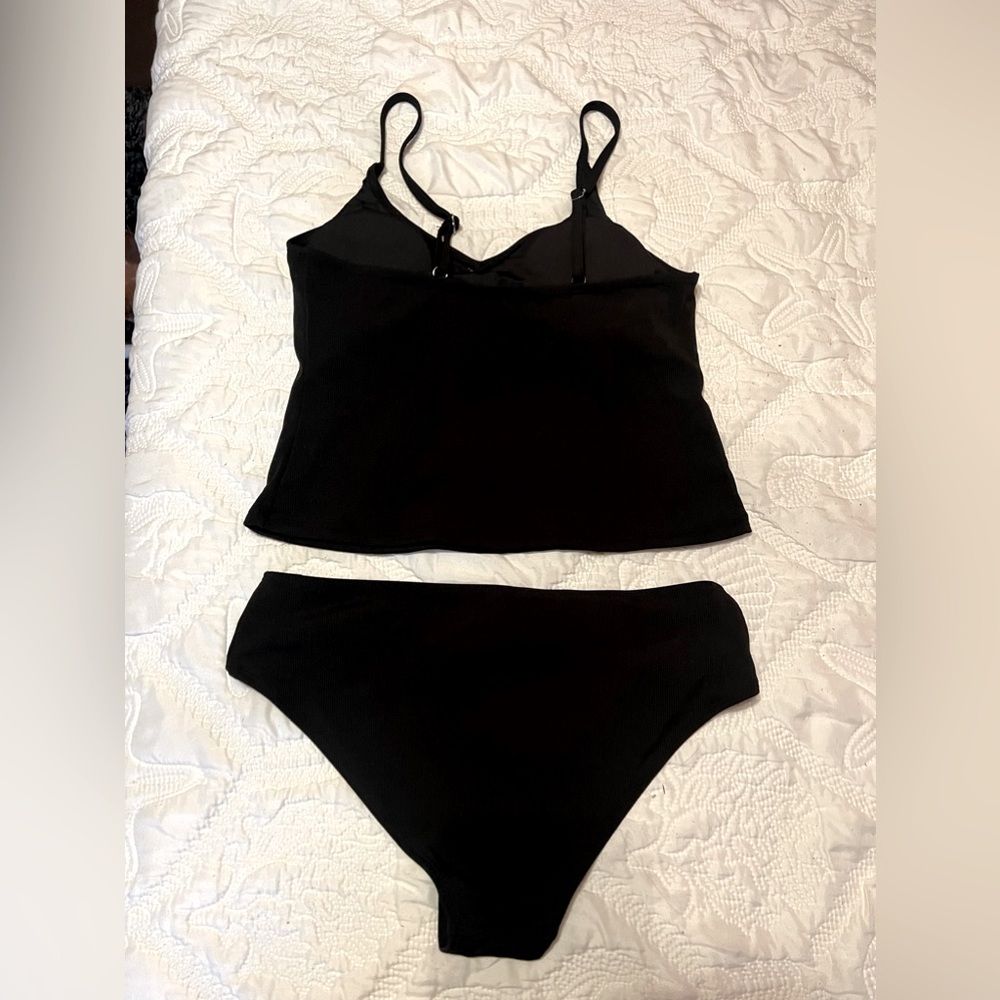 Black tankini two piece